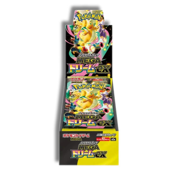 Sealed Japanese Pokémon MEGA Dream ex (M2a) booster box with 10 packs