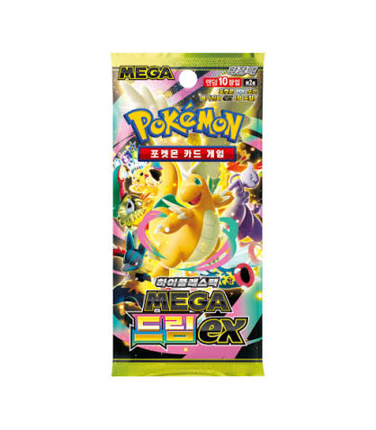 Sealed Japanese Pokémon MEGA Dream ex pack with 10 cards